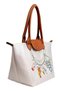 Women's Vegan Cream Large Handbag - Warner Bros Looney Tunes Tom&Jerry Charms Design - 2