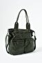 Washable Leather Multi-Compartment, Shoulder and Arm Bag Green Model: (571-14-12t) - 3
