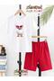 Duck with Glasses Printed Top and Shorts/T-Shirt Summer Children's Two-Piece Set
