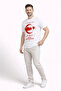 Men's Turkey Moon Star Printed Fan Jersey T-Shirt - White - 2