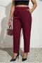 Women's Large Size Striped Fabric Trousers 6228-24 - 2