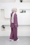 6375 - Stylish and Comfortable Women's Steel Interlock Stone Detailed Hooded Women's Set - 2