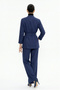 Belted Double-Breasted Jacket and Trousers Set - 5