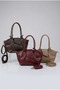 Women's Mink Color Stylish Handbag with Closure Detail and Shoulder Bag - 2