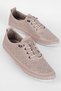 Vineg Women's Genuine Leather Rubber Laced Hole Detailed Casual Shoes B4522 - 2