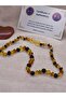 Damla Amber Baby Teeth Necklace, Multi Color, Baltic Lithuania, Certified, Gift Necklace for Babies - 2