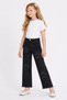 26904-26 Girls' Denim Trousers with Star Patch Detail, Tasseled Legs, Comfortable Fit, Daily Wear - 2