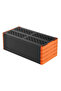 5-Tier Freestanding Heavy Duty Rectangular Plastic Shelving Rack - 4