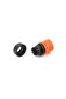 Automatic Coupling, 1/2 inches, Black/Orange