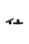 Threaded 3 Way Connect, Black - 4