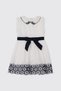 White Dress with Ribbon Detail