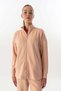 Comfort Women's High Neck Pink Tracksuit Top - 2