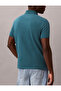 Men's Ss Monogram Detailed Pique Polo Collar T-Shirt - 4