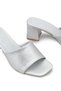 Carina Gioia Women's Heeled Slippers 0012200 Silver Skin - 2