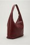 Women's Burgundy Color Knitted Patterned Women's Shoulder Bag Large Size Stylish Daily Bag - 3