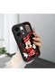 Oppo Reno14 Pro Compatible Shockproof Camera Protected Black Silicone Stylish Print Case