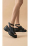 Ankle-Wrap Closed Top Summer Women's High Heels Wedge Heel in Sandals Shoes - 2