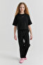 Girl's Elastic Waist Sweat Bottoms - 2