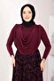 Degaje Draped Sandy Body Claret Red - 3