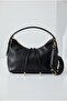Women's Black Color Hand and Shoulder Bag with Adjustable Strap for Daily Use Stylish Hand and Shoulder Bag