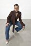 Tie-Up V-Neck Long Sleeve Blouse - 5
