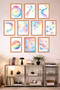 10-Piece Frame-Looking Space, Astronaut, Planet, Baby, Children's Room Painting Set 15X20 cm Mdf Uv Printing - 4