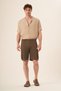 Men's Cotton Pocket Shorts Khaki
