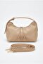 Women's Mink Color Hand and Shoulder Bag with Adjustable Strap for Daily Use Stylish Hand and Shoulder Bag
