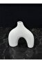 Modern Decorative Vase – Ceramic-Looking Matte Texture, Luxurious Modern White Vase - 3