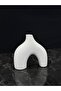 Modern Decorative Vase – Ceramic-Looking Matte Texture, Luxurious Modern White Vase - 5