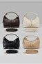 Women's Black Color Hand and Shoulder Bag with Adjustable Strap for Daily Use Stylish Hand and Shoulder Bag - 4