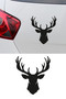 Horned Deer Sticker - Car Window Sticker - Deer Auto Sticker 14X15Cm - 4