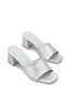 Carina Gioia Women's Heeled Slippers 0012200 Silver Skin