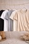 Men's Regular Fit Basic Short Sleeve Cut-Off Collar 5-Piece T-Shirt Set - 3