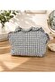 Fluffy Plaid Makeup / Multi-Purpose Bag