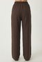 Tie-Detail Blouse Trousers Linen Set Lby0052 Brown - 5
