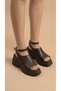 Ankle-Wrap Closed Top Summer Women's High Heels Wedge Heel in Sandals Shoes