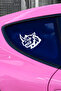 Rhino Car Sticker - Aggressive Rhino Car Sticker - Power Symbol Sticker 15X12Cm - 3