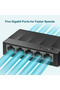 محول شبكة غير قابل للإدارة LS1005G بخمسة منافذ 10/100/1000 - 5