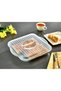Decorative Transparent Design Glass Jar Lid Square Glass Jar Cover Food Preservation Cover Standard Size - 2