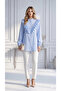 Stylish and Feminine Striped Blouse with Ruffle Detail