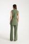 Stone Detailed Vest and Trousers Women's Set - 7