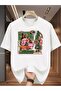 Unisex Printed Oversize Crew Neck T-shirt