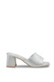 Gemma Mia Women's Heeled Slippers 0012206 Silver Patterned - 4