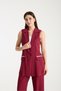 Stone Detailed Vest and Trousers Women's Set - 3