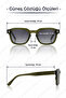 Handmade Acetate - Polarized - Uv400 Protection Green Color Men's Sunglasses 51 Ekartman Dkgg6296C2 - 2
