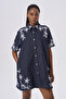 Rochie din denim brodată - 6