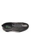 Black White Genuine Leather Men's Casual Shoes - 4