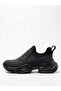 Black (Black Sole) Laceless High Sole Men's Sneaker Boots - 6