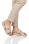 Beige Women's Flat Slippers